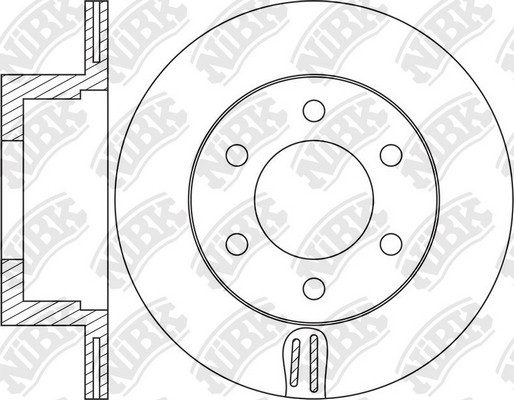Диск тормозной MITSUBISHI Pajero Sport 08- RN1634 RN1634 NIBK