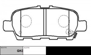 Колодки тормозные NISSAN Murano 2003 ~ 2011 / Qashqai 2006 ~ 2012 / Quest 2003 ~ GK0855 CTR