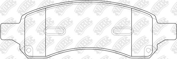 Колодки тормозные CHEVROLET Colorado (09-12),Trailblazer (06-09) передние (4шт.) PN0517 NIBK