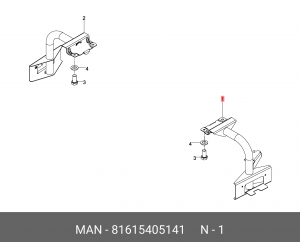 Держатель 81615405141 MAN