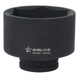 Головка ударная торцевая 3/4DR шестигранная 105мм, L=110мм (ATAS134) ATAS134 AIRLINE
