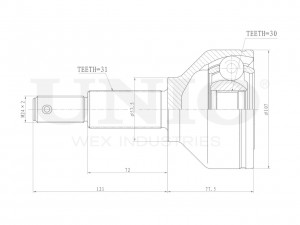 ШРУС внешний CVJ-20110 UNIO