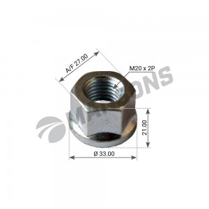 гайка колесная! M20x2 h=21 AF=27\ MAN 790186 MANSONS