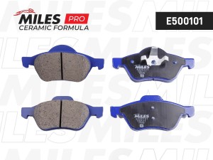 Колодки тормозные передние (Смесь CERAMIC серия PRO) RENAULT MEGANE II/LAGUNA II E500101 MILES