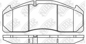 Колодки тормозные VOLVO FL,FH,FM ROR TA,TAC передние/задние (249.5х111.7х29) (4ш PN0915 NIBK