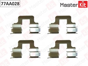 Комплект установочный дисковых колодок VOLKSWAGEN PASSAT 05-10-, JETTA III,IV, G 77AA028 MASTER KIT