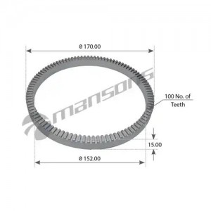 Кольцо АБС BPW (z=100) MANSONS 300214 MANSONS