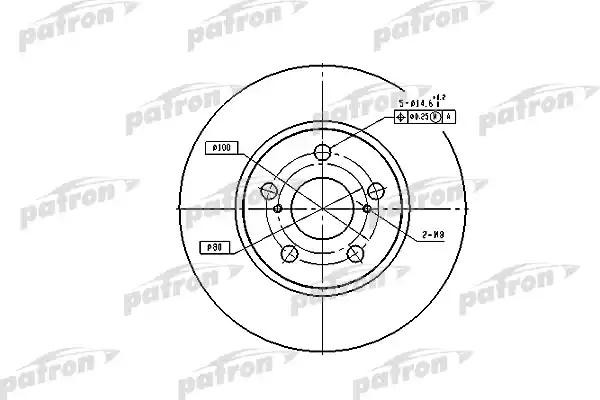 Диск тормозной передн PBD2683 PBD2683 PATRON