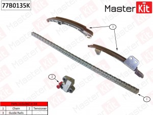 Комплект цепи ГРМ\ TOYOTA 1NZ-FE,2NZ-FE  77B0135K 77B0135K MASTER KIT