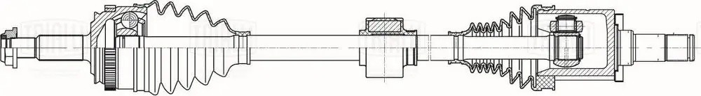 Привод Лада Vesta SW (15-) 1.8i КПП 2180/82 (перед. прав.) (AR 858) AR 858 TRIALLI