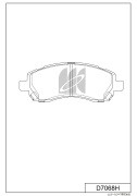 Колодки тормозные дисковые пер. SUBARU LEGACY D7068H D7068H MK KASHIYAMA