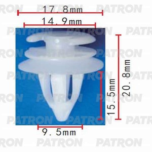 Клипса пластмассовая BMW применяемость  пистон обшивки P37-0262 P370262 PATRON