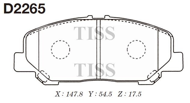 Колодки тормозные дисковые D2265 D2265 MK KASHIYAMA