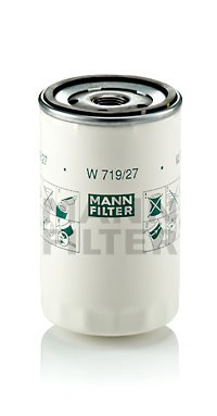 Фильтр масляный FORD Focus,Fiesta,Transit D76ммхH123ммx1bar MANN W719/27 MANN FILTER