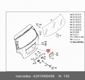 ГАЙКА / NIETMUTTER A 201 990 04 58 MERCEDES BENZ