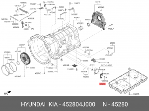 МАСЛЯНЫЙ ПОДДОН АКПП 45280-4J000 452804J000 HYUNDAI KIA