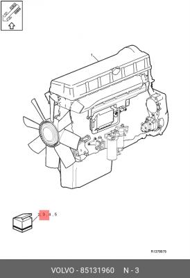 Ремкомплект ДВС D13 полный ЦПГ 23103145, вкладыши, прокладки VOLVO 85131960 VOLVO