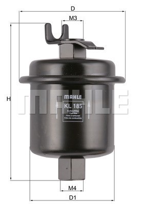 Фильтр топливный HONDA Civic,CR-V,HR-V MAHLE KL185 MAHLE KNECHT