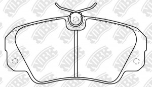 Колодки тормозные OPEL Omega B (94-) передние (4шт.) NIBK PN0022 NIBK