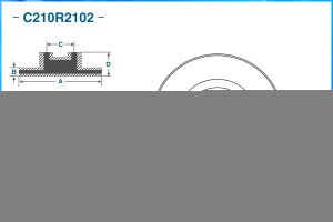 Тормозной диск передний C210R2102 C210R2102 CWORKS
