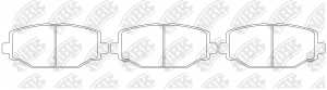 Колодки тормозные дисковые PN53005 PN53005 NIBK
