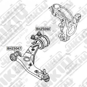 Зам на BH25046H Сайлентблок рычага задний (без кроншт) MAZDA 3 (BK, BL), FORD FO BH25046 JIKIU