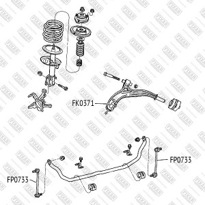 CHRYSLER VOYAGER (1996-2001)/ VOYAGER [RG] (2001>) FP0733 FIXAR