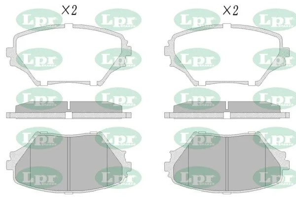 Комплект тормозных колодок 05P958 05P958 LPR