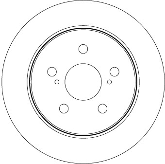 Диск тормозной задний TOYOTA CAMRY 70 2018- DF8335 DF8335 TRW