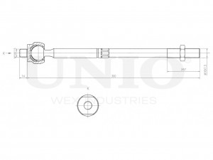 Тяга рулевая SSP-30081 UNIO