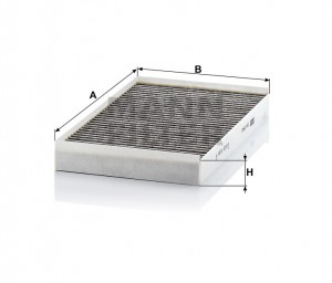 Фильтр салонный угольный CUK3540 CUK3540 MANN FILTER