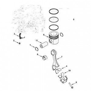 Кольцо поршн КАМАЗ Камминз ISBe (к-т на цил.) (4955169) (Haffen) 0071 HAFFEN