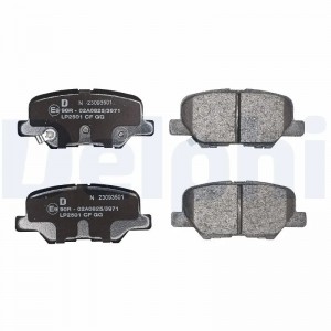 LP2501 колодки диск. задн.! с антискр. пластинами\ Mazda 6, Mitsubishi Outlander LP2501 DELPHI