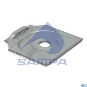 Пластина BPW рессоры (121x125x5) SAMPA 114.503 SAMPA