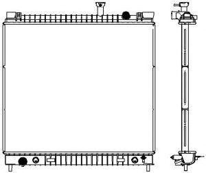 Радиатор INFINITI QX56 04-10, NISSAN TITAN 04-, NISSAN ARMADA 04- 32511013 3251-1013 SAKURA