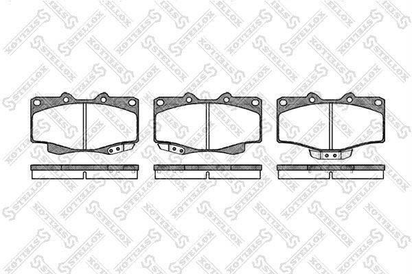 колодки дисковые п.!\ Foton, Toyota Land Cruiser 4.0-4.2TD 90>/4Runner 2.4-3.0TD 326-004-SX STELLOX