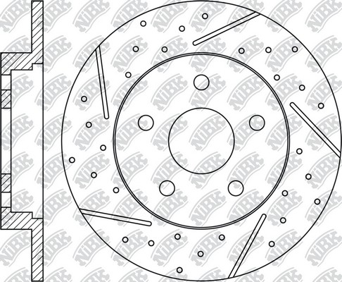 Диск тормозной FORD Focus (11-) задний (1шт.) NIBK RN51002DSET NIBK