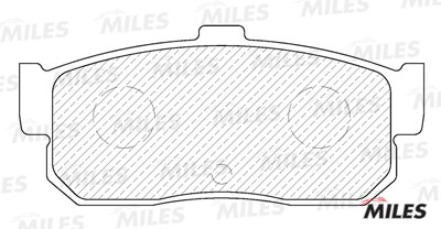 Колодки тормозные задние (без датчика) (Смесь Semi-Metallic) NISSAN ALMERA 95-/M E110192 MILES