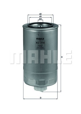 Фильтр топливный m16 KC214 MAHLE KNECHT