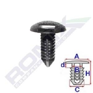 клипса!\ Lexus ES350 06- C60643 ROMIX