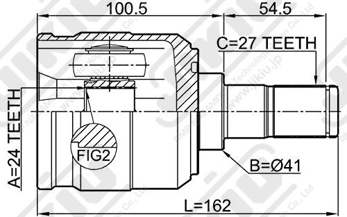 ШРУС JC11080 JC11080 JIKIU
