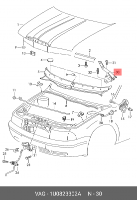 SKODA OCTAVIA (1997>) 1U0 823 302 A VAG