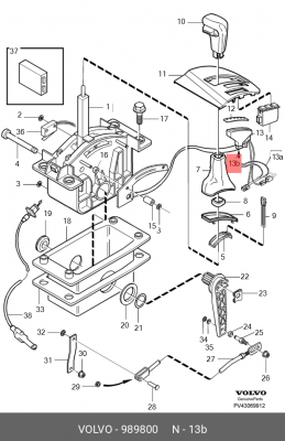 .Лампа подсветки комбинации приборов 989800 VOLVO
