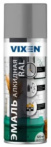 Краска светло-серая аэрозоль 520мл VIXEN VX17035 VIXEN
