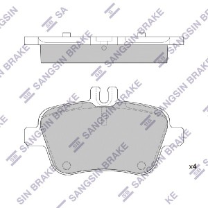 Колодки тормозные MERCEDES B (W242) задние (4шт.) SANGSIN SP1957 SANGSIN