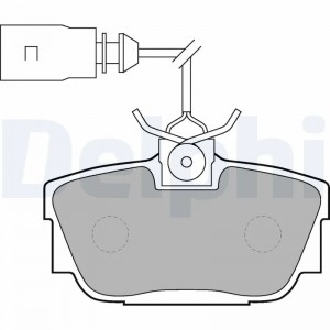 LP1541 колодки дисковые з.\ VW Sharan 1.8T-2.8i/1.9TDi 95> LP1541 DELPHI
