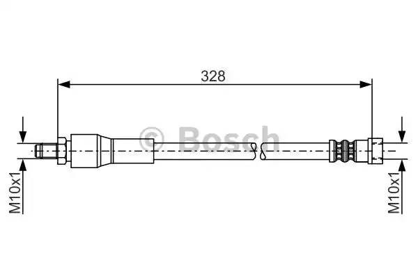 Шланг тормозной MERCEDES Vito (W639) задний левый/правый BOSCH 1 987 481 001 BOSCH