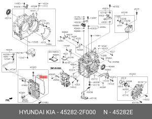 прокладка клапанной крышки двигателя!\ Hyundai Solaris G4FG 452822F000 HYUNDAI