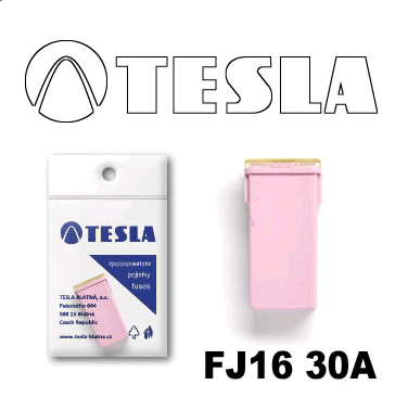 Предохранитель 30A картриджного типа TESLA FJ1630A TESLA