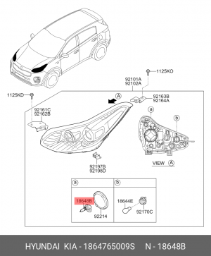 Лампа 12V HB3 70W HYUNDAI Solaris (17-) OE 1864765009S HYUNDAI KIA